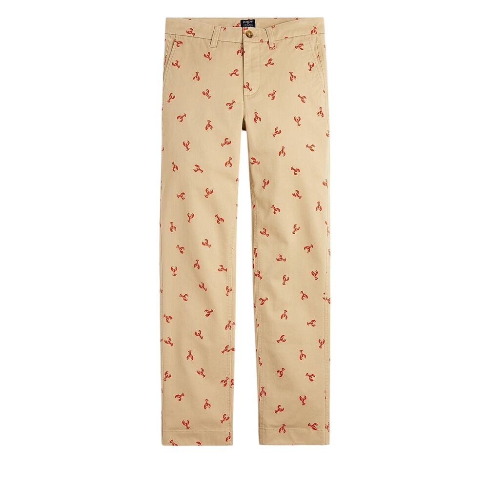 J Crew Lobster Print Pants Women's 8 Nautical Euro Summer Fisherman Nantucket